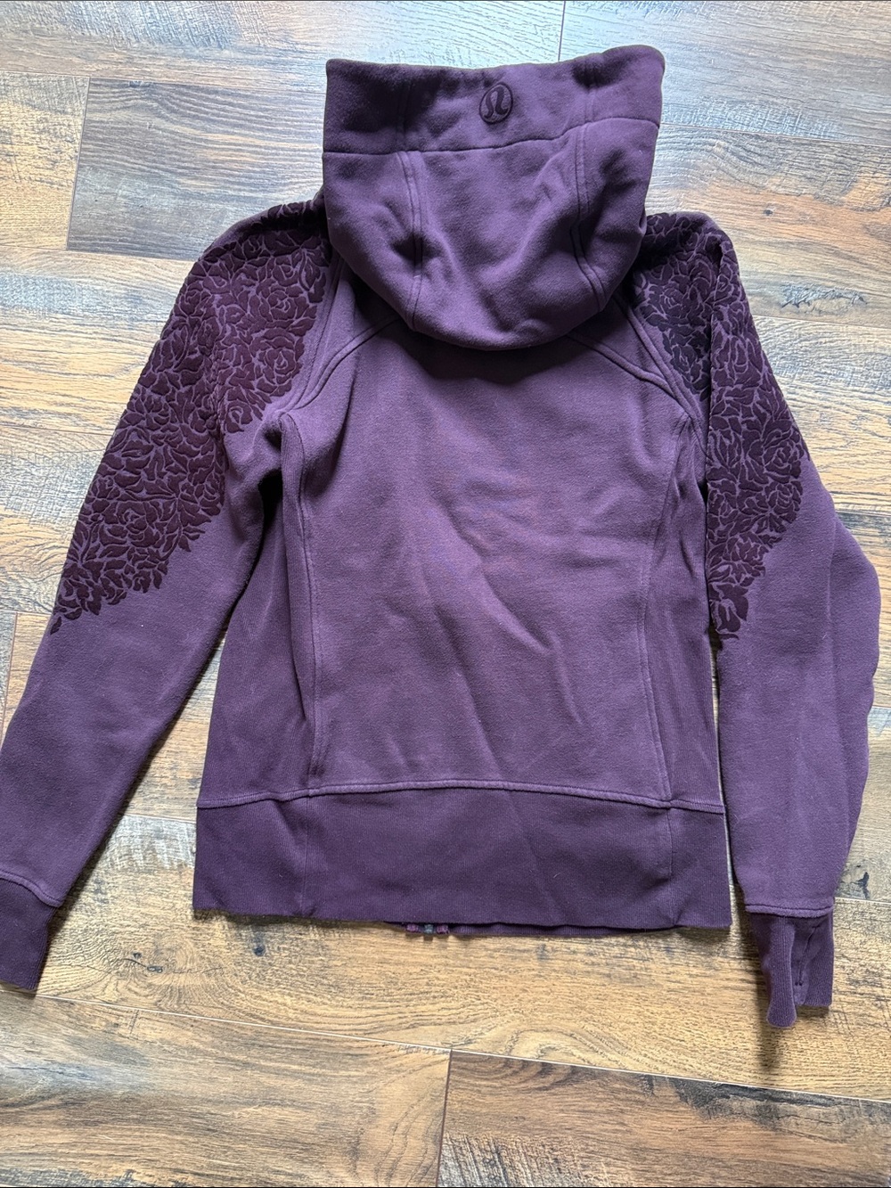 lululemon athletica Plum Hooded Zip-Up Sweatshirt - Picture 4 of 5